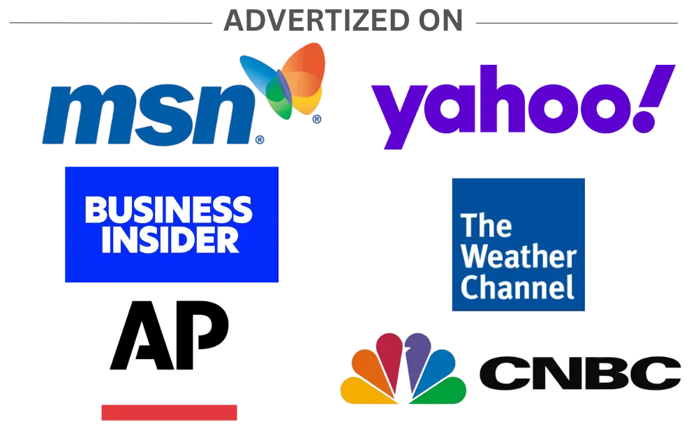 Advertised on media outlets